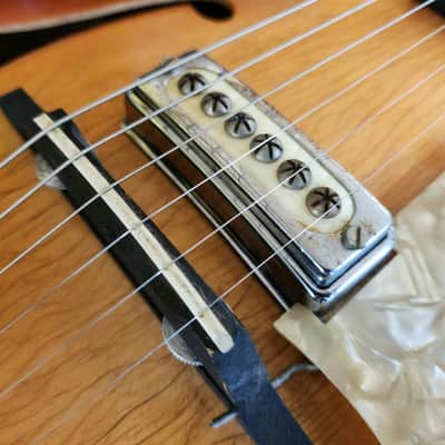Voss vintage archtop made in Germany Hofner-style hollowbody image 4