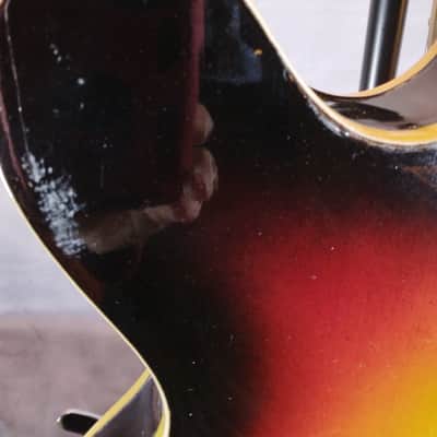 Kawai Vintage Made in Japan Semi Hollow Body Archtop Electric Guitar 1960s Sun Burst image 10