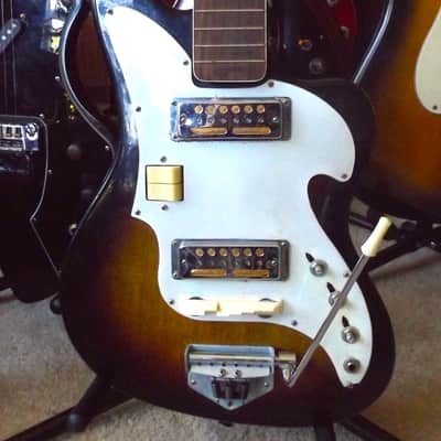 Final Reduction! Zenon - 2 Ry Cooder Gold Foil Pickups guitar 1966 Tobacco Sunburst image 2