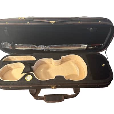 3/4 Handmade Strad Violin Outfit Italian Spruce European Flamed Maple Case & Bow image 5