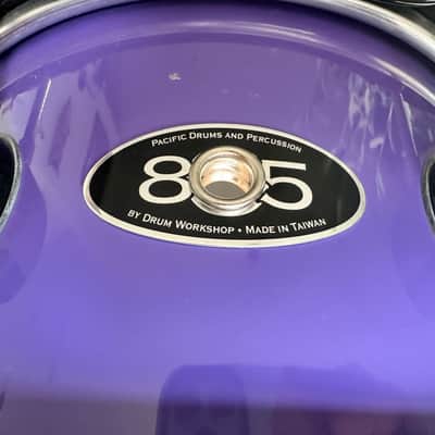 PDP 805 5x10” popcorn snare drum 2000’s - Purple wrap image 5