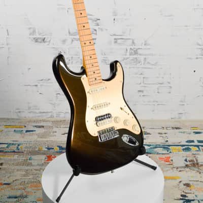 Used Fender American Ultra Stratocaster HSS Electric Guitar Texas Tea w/Case image 3