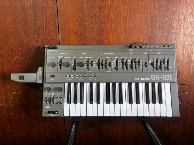 Roland SH-101 monophonic bass synthesizer w/ MOD GRIP SH101 image 1