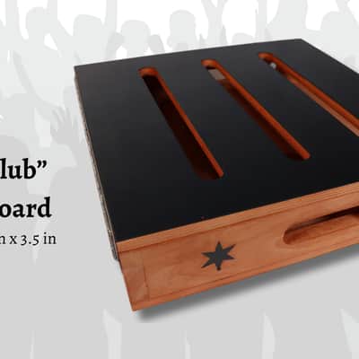 Disher Adjustable Guitar Pedalboard (Club/Medium Size) 16'' x 15.5'' x 3.5'' Durable Wooden and Rubber Coated Pedal Board for Guitar Effects Pedals image 4