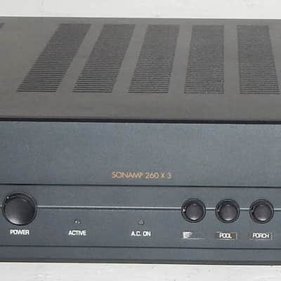 Sonance Sonamp 260 x 3 RMF power amplifier with built in 3 pair output speaker selector image 1