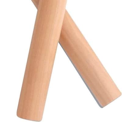 White Wood Claves – Latin Percussion Rhythm Sticks for Salsa, Latin Music & Percussion Practice image 2