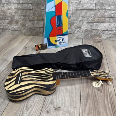 Mahalo #MA1ZEB - Art Series II, Soprano Uke, Zebra - Black Nylon String image 4