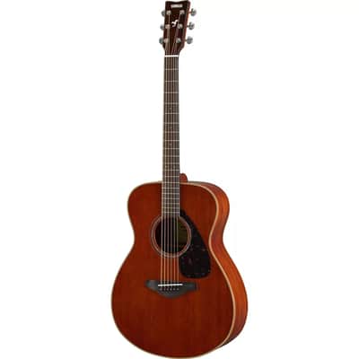 Yamaha FS850 Small Body Nat, Solid Mahog Top, Mahog B/S, RW image 1