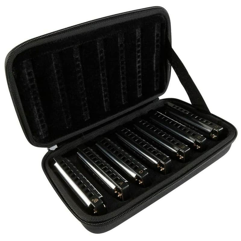 Hohner 1501-7 Case of Blues Bands - 7 Harmonicas with Case image 1