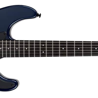 Charvel Pro-Mod Plus So-Cal Style 1 HH EVTN6 E Ebony FB Midnight Blue with Bag image 1