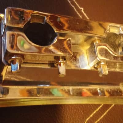 Pearl Style  7/8" Bass Drum Double Tom Mount / Plate / Bracket NICE SHAPE image 11