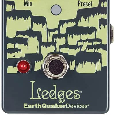 Mint EarthQuaker Devices Ledges Tri-Dimensional Reverberation Machine - Dark Green / Lime Green image 2