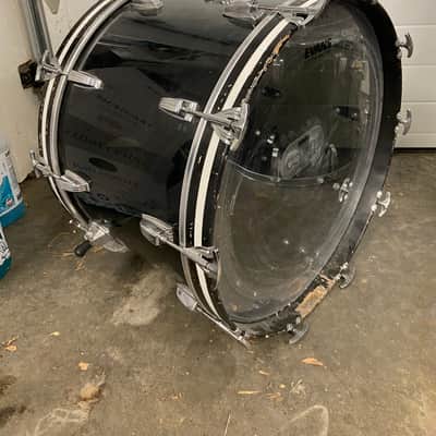 1970s Ludwig Vistalite Black Smoke Kit 12/13/16/22" image 3