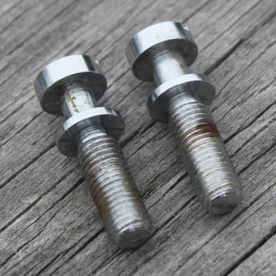 Vintage 1960's Gibson Tailpiece Studs Chrome Les Paul SG ES 1969 1971 1973 1970's image 4