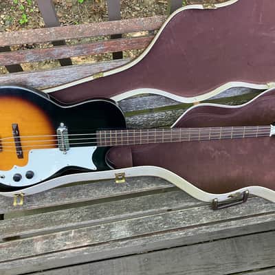 Kay K5915 Electric Bass w/ Original Case - 1960s - Sunburst image 2