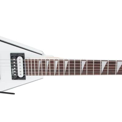 Jackson JS Series King V JS32 Amaranth FB White with Black Bevels image 3