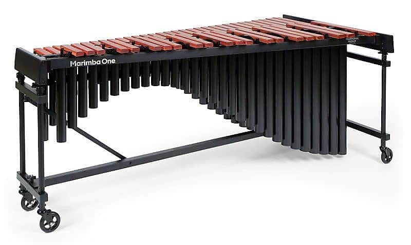 Marimba One E8202 M1 Educational 4.3 Octave Enhanced Padauk Marimba Keyboard w/ Classic Resonators image 1