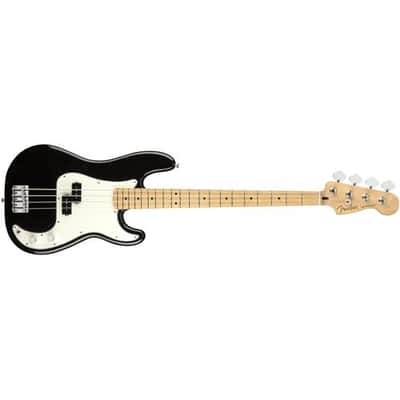 Fender Player Precision Electric Bass Guitar, Maple Fingerboard, Black image 1