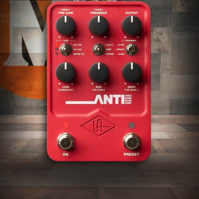 Universal Audio UA-ANTI 1992 High Gain Amp Emulator Pedal (UA-ANTI-U) image 1