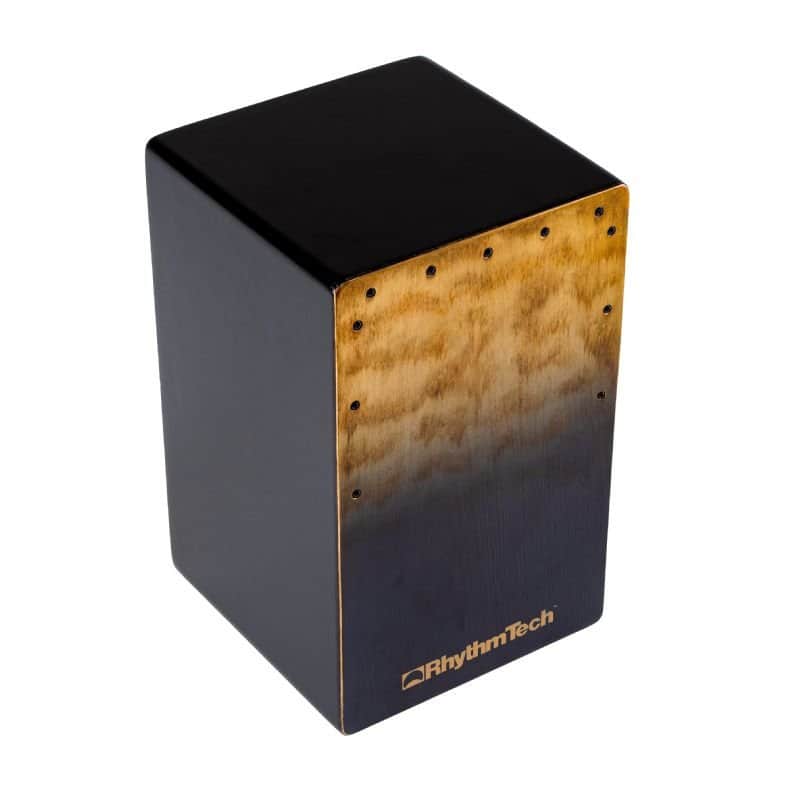 Rhythm Tech RTCCBBF Café Cajon. Boutique Black Fade image 1