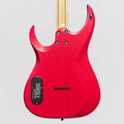 Schecter USA Custom Shop Sunset Extreme 6 Stabilized Top Electric Guitar - Blue/Red image 4