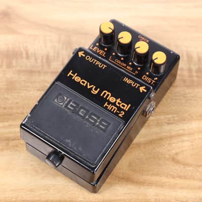 Vintage Boss HM-2 Heavy Metal (Black Label) 1988 - 1992 - Black image 1