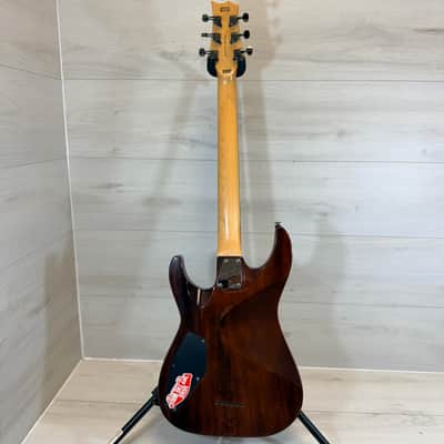ESP LTD H-101FM Amber Sunburst Flame Maple Electric Guitar 2009 image 11