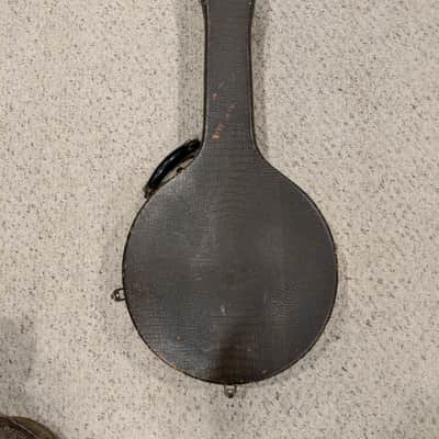 Vega Vox Tenor 4 string Banjo 1930's Gold pearloid image 14