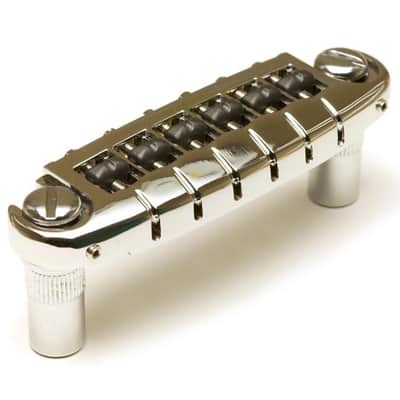 ResoMax NW2 Adjustable Wraparound Bridge w/ String Saver Saddles (PS-8593, Select Finish) - Gold / Imperial image 4