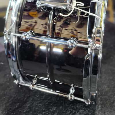 Ludwig Universal Black Brass Snare Drum 7in. x 13in. Chrome Hardware Auth Dealer Free Shipping! image 7