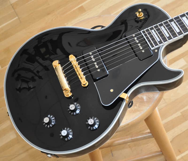 ESP EDWARDS LP130CD/P BK P90 Black Beauty / Made In Japan / Les