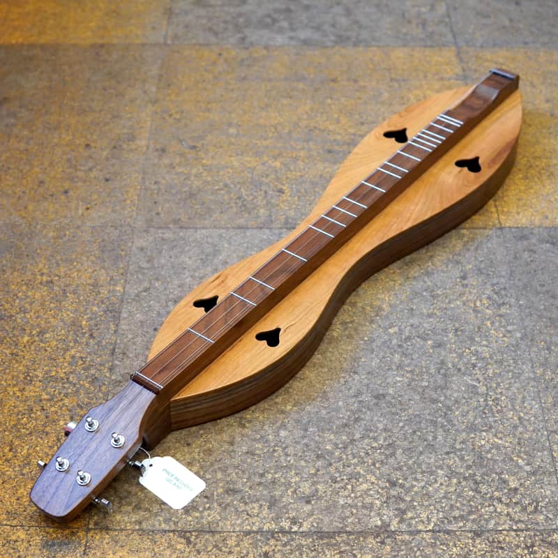 McSpadden 4FHWC Cherry/Walnut Flathead Hourglass Mountain Dulcimer w/Padded Gig Bag image 1