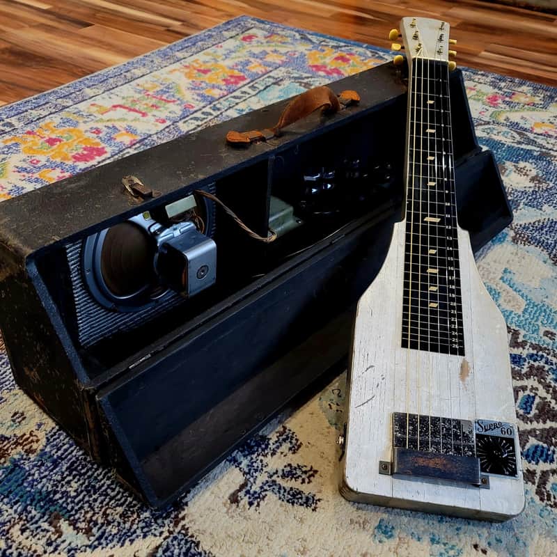 1940 Supro Model 60 Lap Steel w/ Amp Case - Tube Amp Case image 1