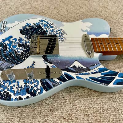 The Great Wave off Kanagawa Custom Printed Telecaster image 6