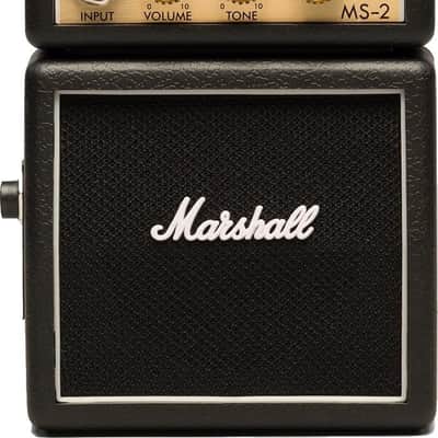 Marshall Micro Stack MS-2 1-Watt 1x2" Battery-Powered Guitar Combo - Black image 1