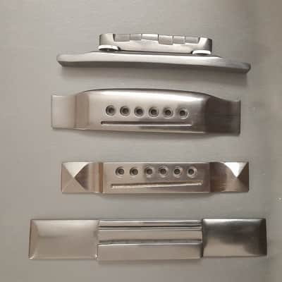 Types of Bridges for Guitar Ebony wood- Acoustic,Pyramid,Classical etc image 1