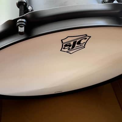 SJC 6.5" x 14" Alpha Steel Snare Drum - Flat Black image 6