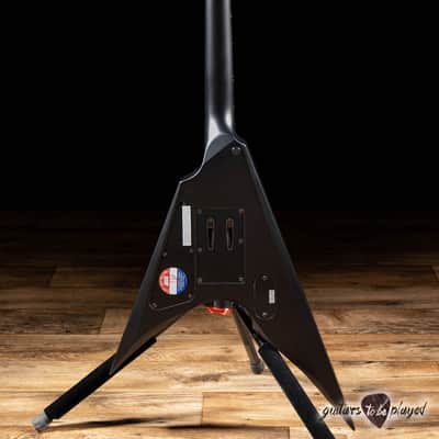 ESP LTD Arrow Black Metal Floyd Rose EMG Guitar – Black Satin image 6