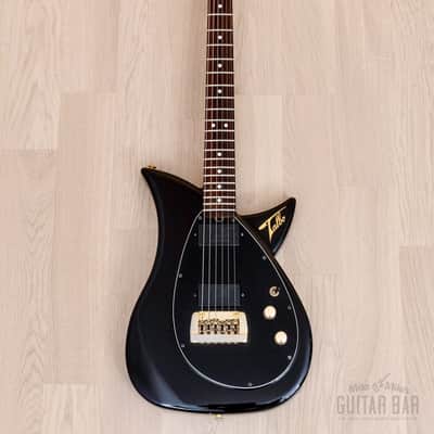 1980s Tokai Blazing Fire Talbo A-100D Vintage Aluminum Body Guitar HH Black, Japan image 2