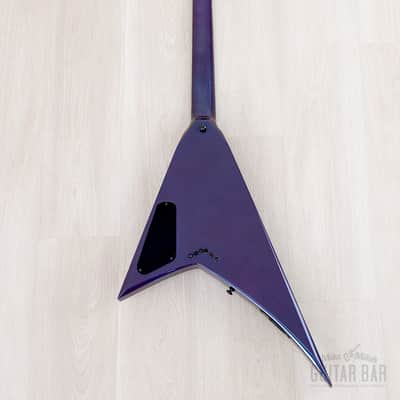 1993 Grover Jackson Randy Rhoads Standard V Blue Purple w/ DiMarzio DP100 Super Distortion image 3