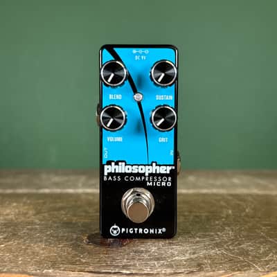 Pigtronix Philosopher Bass Micro Compressor 2010s - Blue/Black image 2