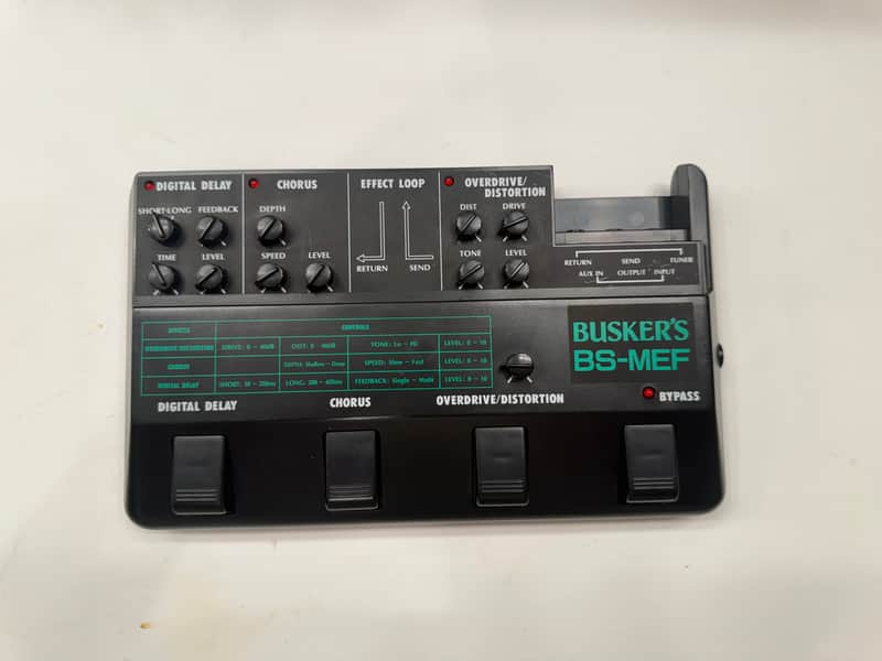 Buskers BS-MEF Chorus Delay Overdrive Distortion Rare Guitar Multi Effects Pedal image 1
