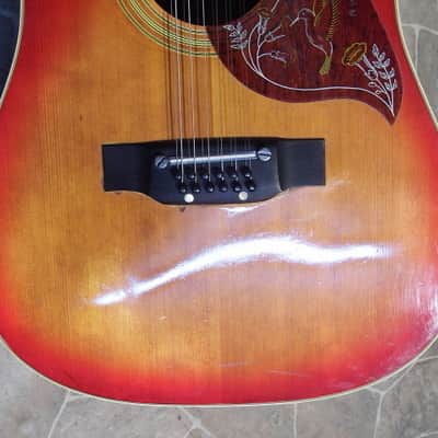 vintage CIMAR 370 12 string dreadnought Guitar pre Ibanez lawsuit miJ Japan 1970 image 17
