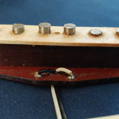* * * Ultra-Rare Vintage 1982 Fender "Red Bottom" Staggered Pickup Set * * * image 3