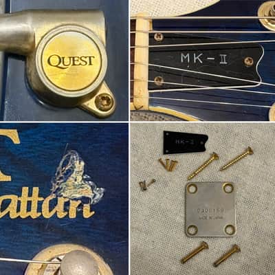 1984 Quest Manhattan MKII Blueburst Offset Matsumoku Japan RARE Model image 23