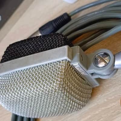 rear BEAG dynamic microphone EAG MD-16N (akg D12 type) 1970s XLR with stand image 9