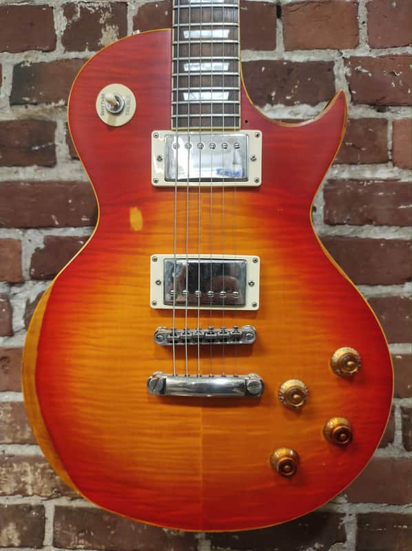 Vintage V100MR-CS Icon Series Single Cut 2010s - Distressed Cherry Sunburst image 1