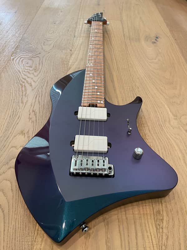 Abasi Concepts Larada Master Series USA 2022 DAT PVRP Purple / Blue - Roasted Flamed neck image 1