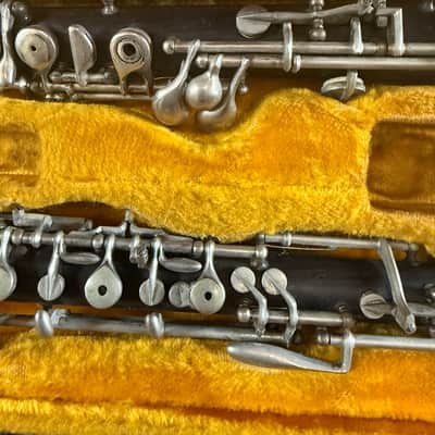 Linton brand wood Oboe with case and reed. Made In USA image 3
