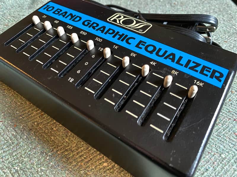 Ross 10 Band Graphic Equalizer 1980s - Blue image 1